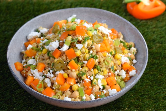 Superfood Salade Met Oranje Paprika En Quinoa Anniepannie Nl